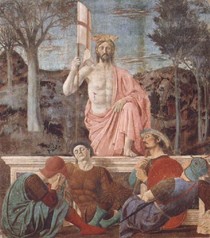 Piero della Francesca Kristi uppstandelse France oil painting art